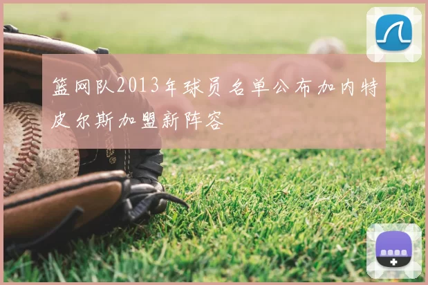 篮网队2013年球员名单公布加内特皮尔斯加盟新阵容