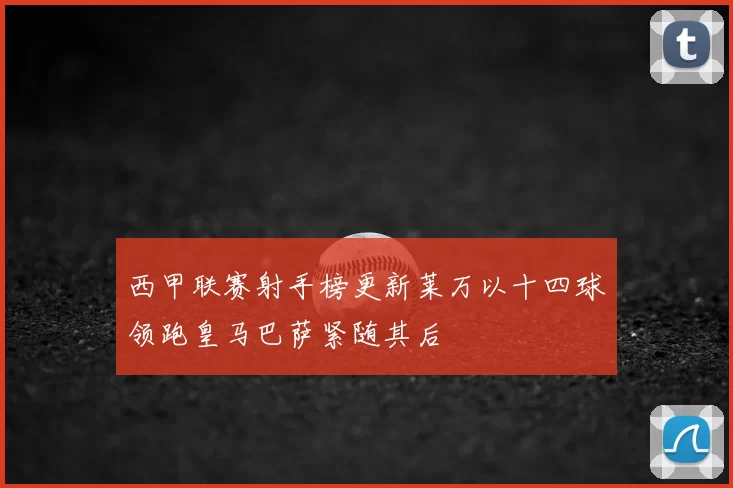 西甲联赛射手榜更新莱万以十四球领跑皇马巴萨紧随其后